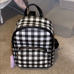 New Mini plaid backpack